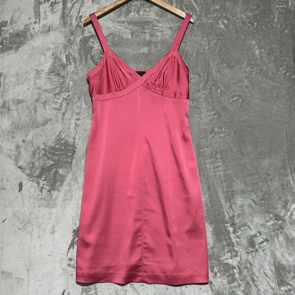 BCBGMaxAzria Dresses & Skirts - Y2K BCBG Maxazria Babydoll Mini Dress Womens Size 12 Pink Coquette Romantic‎